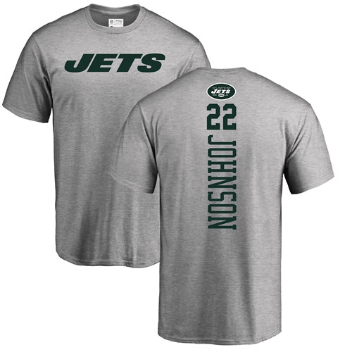 New York Jets Men Ash Trumaine Johnson Backer NFL Football #22 T Shirt->youth nfl jersey->Youth Jersey